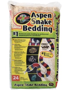 Litière pour serpent aspen