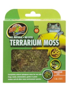 Litière Terrarium Moss 2,46L de ZooMed pour terrarium tropical