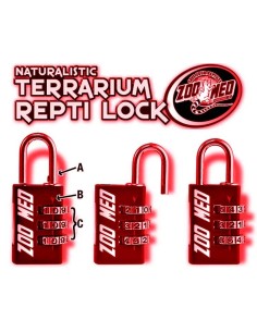 Cadenas à chiffre pour terrarium ReptiLock Zoo Med 2
