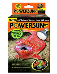 Lampe UVB autoballastée PowerSun 160W Zoo Med