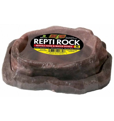 Pack mangeoire et gamelle d'eau Reptirock Medium ZooMed