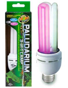 Lampe 3 en 1 Paludarium Compact Fluorescent Zoo Med