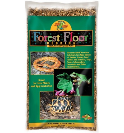 Litière paillis de cyprès 8,8L Forest Floor de ZooMed pour terrarium tropical