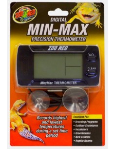 Thermomètre numérique de précision min et max Zoo Med pour terrarium