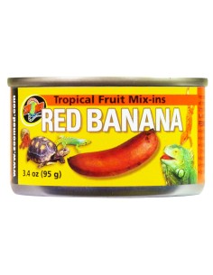Bananes rouges en conserve 95g pour reptiles - Zoo Med