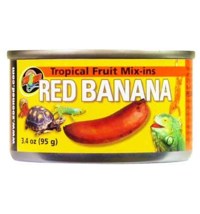 Bananes rouges en conserve 95g pour reptiles - Zoo Med