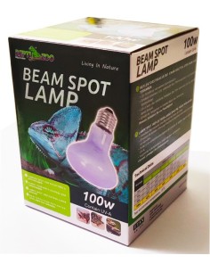 Lampe chauffante 100w Beam Spot Lamp de Repti Zoo, pour terrarium