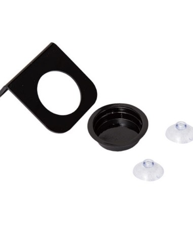 Mangeoire arboricole simple, noire, à ventouse pour reptile Repti Zoo