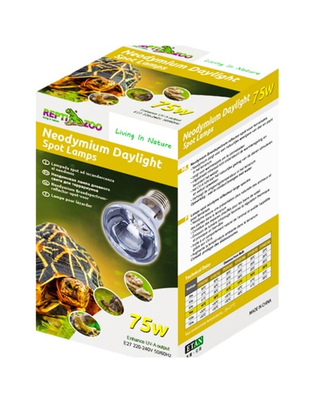 Ampoule Neodymium 100w lumière du jour de Repti Zoo pour terrarium
