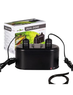 Plafonnier Repti Zoo pour terrarium Dual Dome pour ampoules
