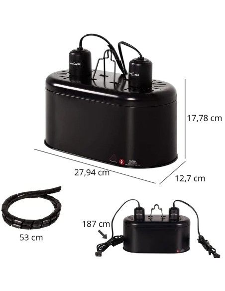 Plafonnier Repti Zoo pour terrarium désert Dual Dome pour ampoules