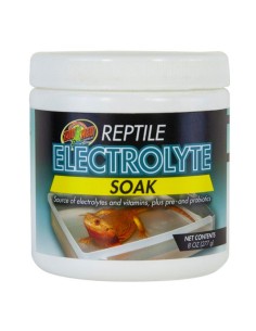 Prébiotique et probiotiques pour reptiles Electrolyte Soak de Zoo Med