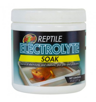 Prébiotique et probiotiques pour reptiles Electrolyte Soak de Zoo Med