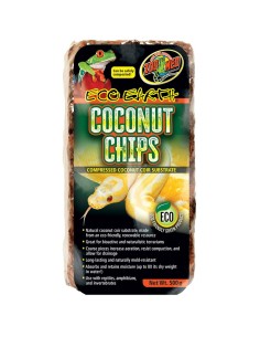 Litière fibre de coco 8L Eco Earth de ZooMed pour terrarium tropical