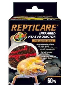 Projecteur de chaleur infrarouge ReptiCare 60W Zoo Med pour terrarium