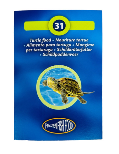 Nourriture naturelle congelée pour tortue aquatique en plaquette de 95g