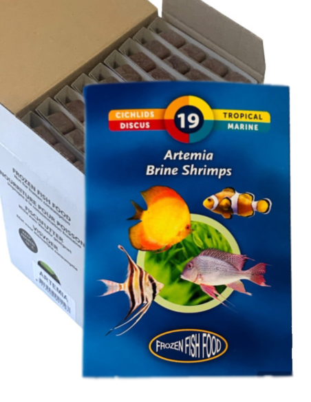 Nourriture naturelle congelée pour tortue aquatique en plaquette de 95g