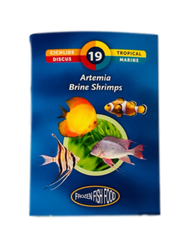 ARTEMIA congelé, nourriture naturelle pour poissons en plaquette de 95g