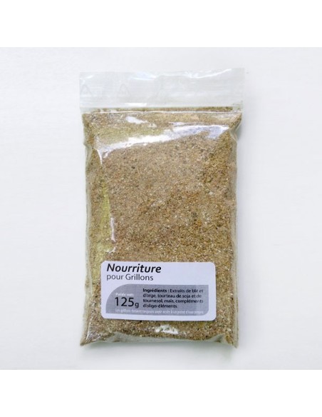 Alimentation sèche pour grillons (125g) (ref: ALI_125G)