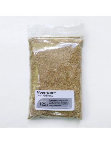 Sac 125g de nourriture pour grillons