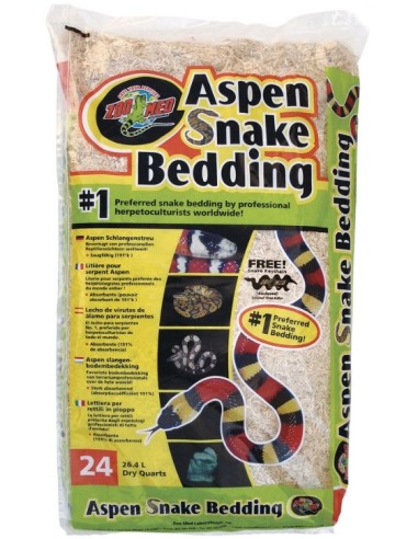 Litière pour serpent aspen
