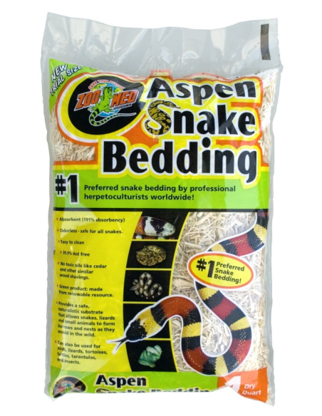 TOP Affaire - Couleuvres : 2 sacs Litière Aspen 4.4L + 25 souris congelées 16-22g