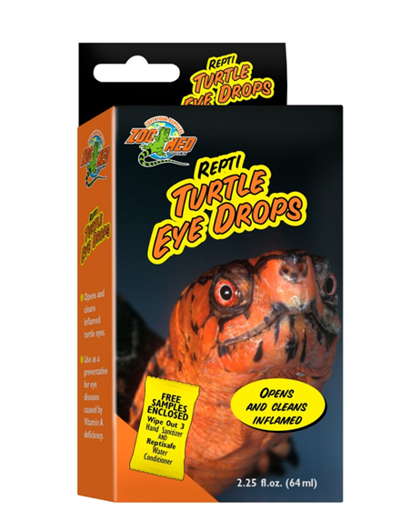 Gouttes pour les yeux Repti Turtle Eye Drops Zoo Med 64ml