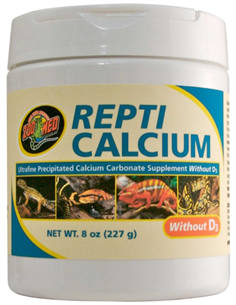 Repti Calcium 227g sans vitamine D3 Zoo Med - Complément Calcium Reptiles et Amphibiens