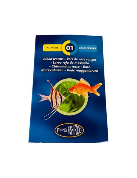 Vers de vase pour grenouilles et amphibiens - Boite de 10 plaquettes de 95gr