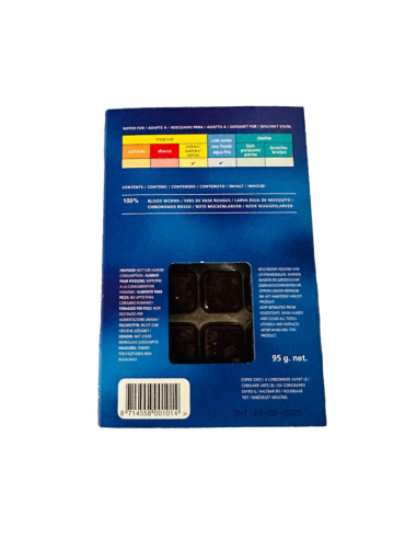 Vers de vase pour grenouilles et amphibiens - Boite de 10 plaquettes de 95gr