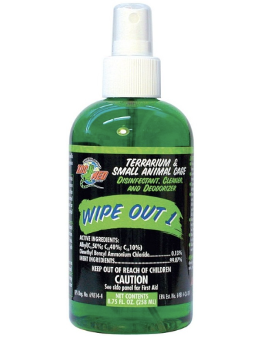 Pack terrarium serpent complet – boîte transport reptile 38x24x14, souris XL 23-30g, désinfectant terrarium Wipe Out 1