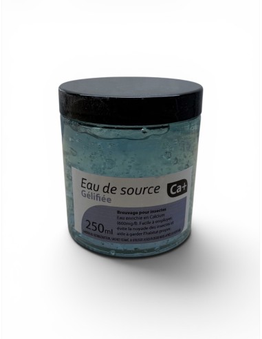 Eau gélifiée au calcium pour insectes, proies de vos reptiles.