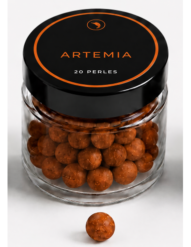 Boules d'Artémia pour Crevettes – 20 Perles Premium
