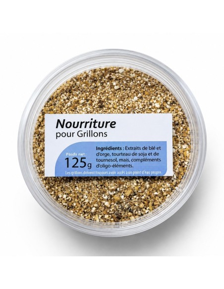 nourriture grillon 125g