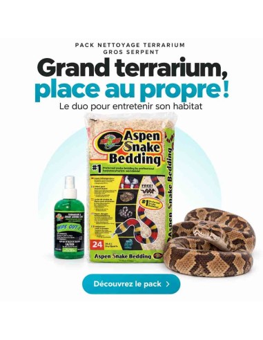 kit nettoyage terrarium gros serpent