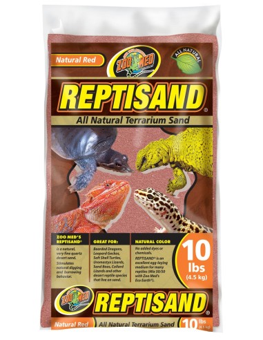 Sable repti-sand Zoo Med désert rouge 2,5 ou 4,5Kg