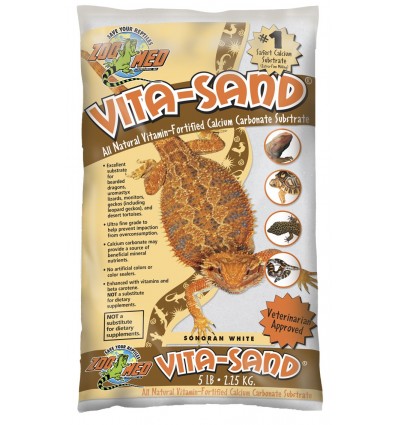 Sable repti-sand Zoo Med désert rouge 2,5 ou 4,5Kg