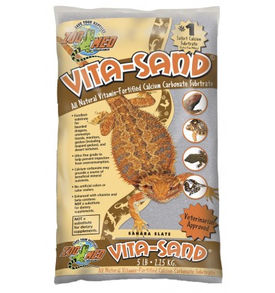Sable repti-sand Zoo Med désert rouge 2,5 ou 4,5Kg