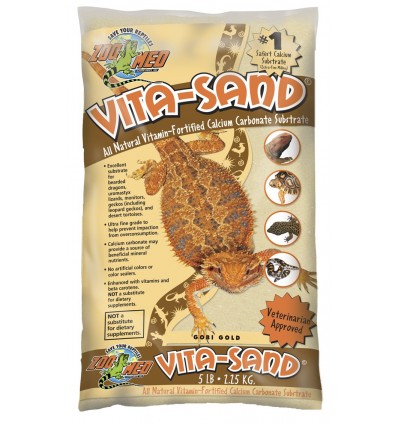 Sable repti-sand Zoo Med désert rouge 2,5 ou 4,5Kg