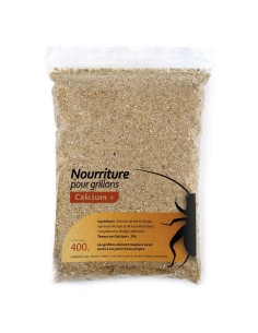 Alimentation sèche Calcium+ pour grillons (400g)