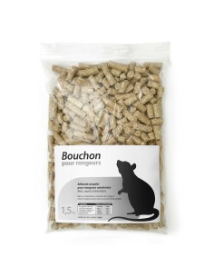 Bouchon pour rongeurs omnivores. 