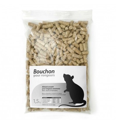 Bouchon pour rongeurs omnivores. 