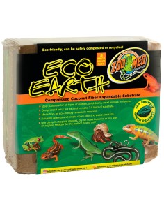Litière fibre de coco 24L Eco Earth de ZooMed pour terrarium tropical