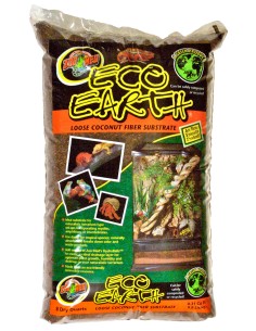 Litière fibre de coco 8,8L Eco Earth de ZooMed pour terrarium tropical