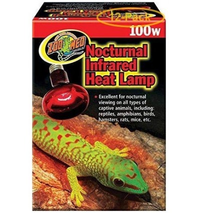 Lampe de nuit infrarouge 100W Zoo Med pour terrarium
