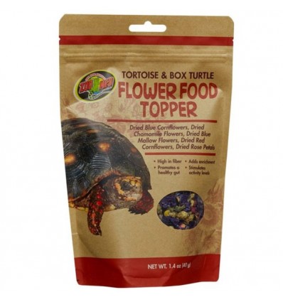Complément alimentaire Zoo Med à base de fleurs pour tortues - 40g