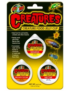 Capsule de gelée 3 saveurs aliments pour insectes
