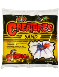 Sable Zoo Med Creatures Sand ultra-blanc pour terrarium