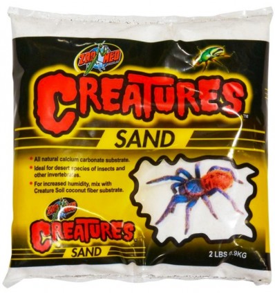 Sable Zoo Med Creatures Sand ultra-blanc pour terrarium