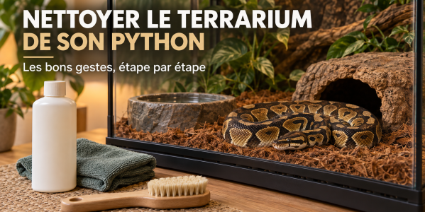 Nettoyage du terrarium d’un python : étapes, produits et astuces pratiques